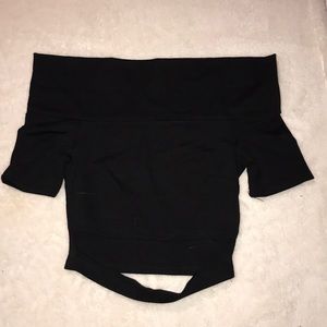 Fashion Nova Off The Shoulder Body Con Crop Top